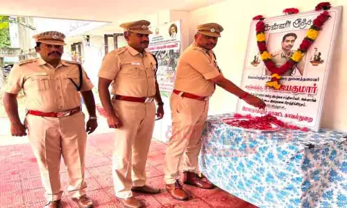 தற்கொலை செய்த டி.ஐ.ஜி.க்கு அஞ்சலி