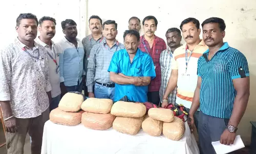 கஞ்சா கடத்த முயன்றவர் கைது