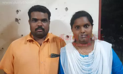 நல்லூர் போலீஸ் நிலையத்தில் பாதுகாப்பு கேட்டு காதல் ஜோடி தஞ்சம்