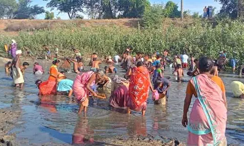 மாங்குளத்தில் மீன் பிடி திருவிழா மாங்குளத்தில் மீன் பிடி திருவிழா