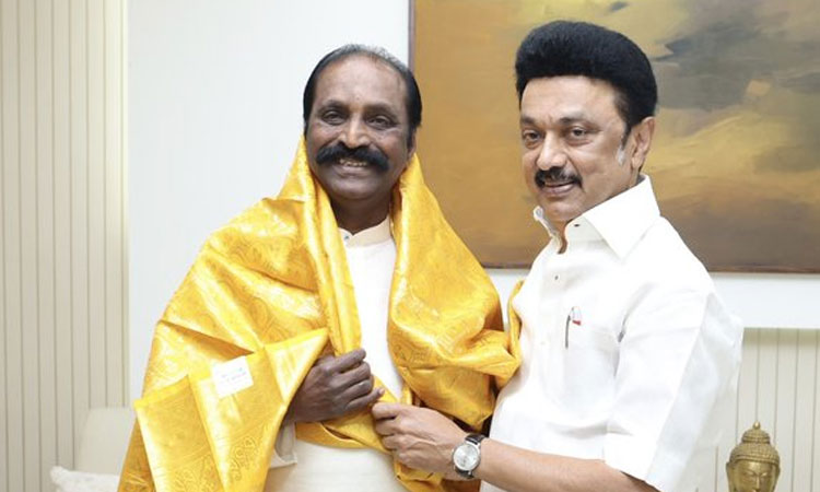 கவிஞர் வைரமுத்து பிறந்தநாள்: முதல்-அமைச்சர் மு.க.ஸ்டாலின் நேரில் வாழ்த்து..!