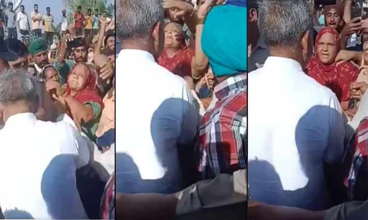 வெள்ளம் பாதித்த பகுதியை பார்வையிட சென்ற எம்.எல்.ஏ. கன்னத்தில் பளார்...! 