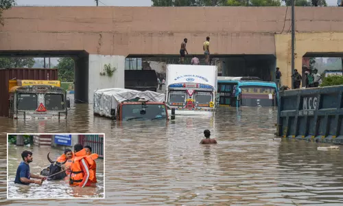டெல்லியில் கனமழை; யமுனாவில் வரலாறு காணாத வெள்ளம்...! பள்ளி-கல்லூரிகளுக்கு விடுமுறை