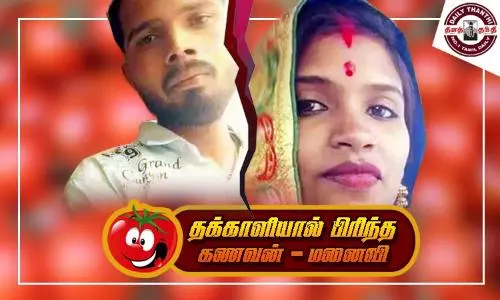 மத்திய பிரதேசத்தில் அரங்கேறிய சம்பவம்: தக்காளியால் பிரிந்த கணவன் - மனைவி...!