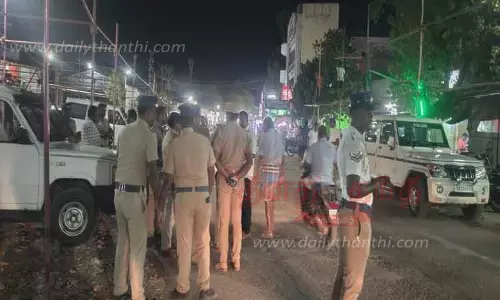 காமராஜர் பிறந்தநாள் விழாவுக்கு அனுமதி மறுப்பு; பொதுமக்கள் திரண்டதால் போலீஸ் குவிப்பு