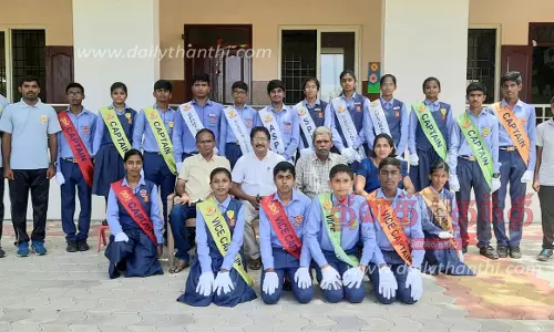 விஜய் விகாஸ் இன்டர்நேஷனல் பள்ளியில் மாணவ குழு பொறுப்பாளர்கள் தேர்வு