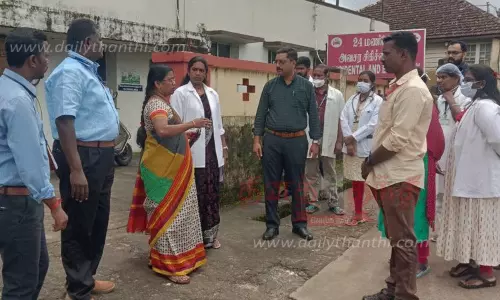 மாவட்ட சுகாதார இணை இயக்குனர் ஆய்வு