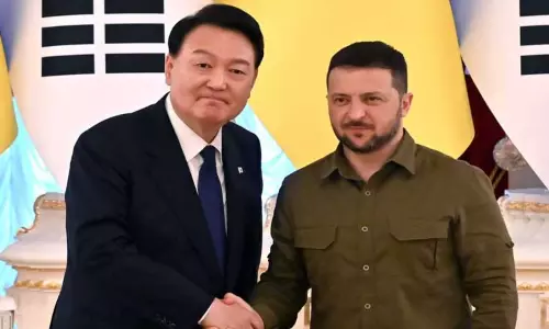 தென்கொரிய அதிபர் உக்ரைன் பயணம்