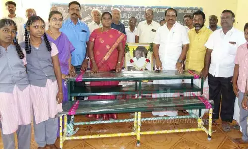 குடியாத்தம் நகராட்சி மேல்நிலைப்பள்ளியில் முப்பெரும் விழா