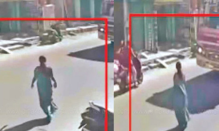 மகனுக்கு கல்லூரி கட்டணம் கட்ட விபத்தில் பலியானால் அரசு நிவாரணம் கிடைக்கும் என எண்ணி பஸ் முன் பாய்ந்து தாயார் தற்கொலை