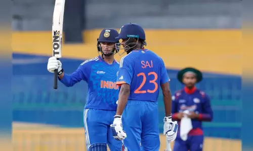 இளையோர் ஆசிய கோப்பை; நேபாளத்தை வீழ்த்தி அரையிறுதிக்கு தகுதி பெற்றது இந்தியா...! இளையோர் ஆசிய கோப்பை; நேபாளத்தை வீழ்த்தி அரையிறுதிக்கு தகுதி பெற்றது இந்தியா...!