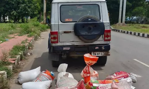 500 கிலோ ரேஷன் அரிசி பறிமுதல்