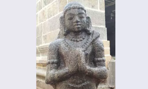பெண்ணாடம் பிரளயகாலேசுவரர் கோவிலில் பழமையான அப்பர் சிலை கண்டெடுப்பு