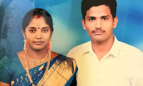 மாடியில் இருந்து விழுந்த ெதாழிலாளி சாவு;அதிர்ச்சியில் மனைவி தற்கொலை