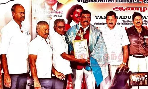 பத்மஸ்ரீ டாக்டர் சிவந்தி ஆதித்தனார் நவீன உடற்பயிற்சி கழக வீரருக்கு விருது