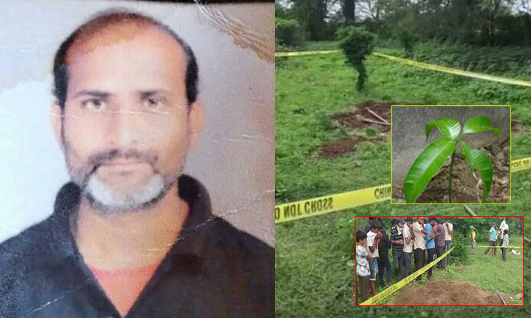 கள்ளக்காதலியின் கணவரை துண்டுதுண்டாக வெட்டி கொன்று  புதைத்து மாங்கன்றுகள் நட்ட கொடூரன்