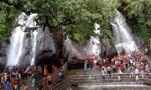 குற்றாலம் அருவிகளுக்கு நீர்வரத்து அதிகரிப்பு; சாரல் மழையால் சுற்றுலா பயணிகள் உற்சாகம் குற்றாலம் அருவிகளுக்கு நீர்வரத்து அதிகரிப்பு; சாரல் மழையால் சுற்றுலா பயணிகள் உற்சாகம்
