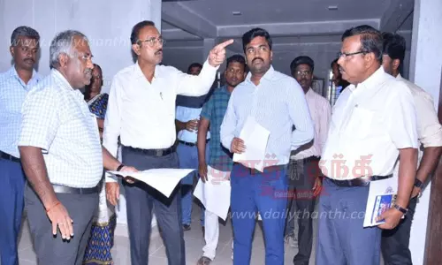 ஸ்மார்ட் சிட்டி திட்டப்பணிகள் குறித்து மாவட்ட கண்காணிப்பு அலுவலர் ஆய்வு