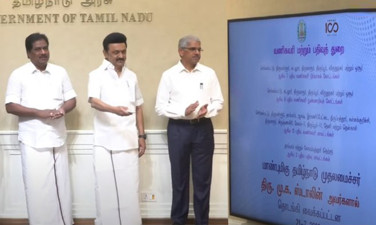 வணிகவரி மற்றும் பதிவுத்துறை சார்பில் புதிய கட்டடங்கள் - முதல்-அமைச்சர் மு.க.ஸ்டாலின் திறந்து வைத்தார்