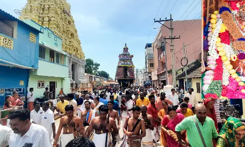 ராமேசுவரம் கோவிலில் அம்மன் தேரோட்டம்