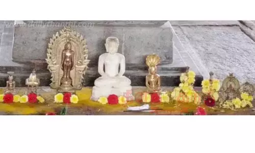 ஜெயின் கோவிலில் பூட்டை உடைத்து 7 பஞ்சலோக சிலைகள் திருட்டு