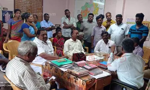 பாதிக்கப்படும் 50 வீட்டு உரிமையாளர்களுக்கு மாற்று இடம் வழங்க ஆலோசனை கூட்டம்