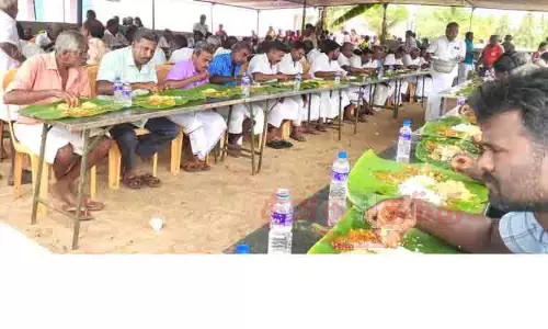 கோவில் திருவிழாவையொட்டி 10 நாட்களுக்கு மொய் விருந்துகள் நிறுத்தம்