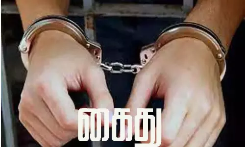 மணல் திருட்டில் தப்பிய வாலிபர் கைது