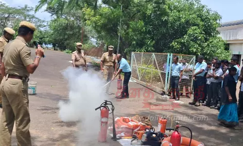 தொழிற்சாலைகளில் தீ தடுப்பு ஒத்திகை