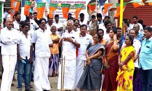 320 இடங்களில் பா.ஜ.க. ஆர்ப்பாட்டம்