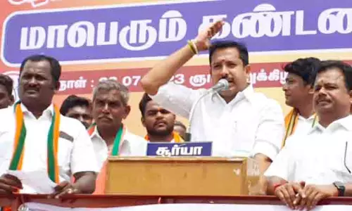 கரூர் மாவட்டத்தில் 200 இடங்களில் பா.ஜ.க.வினர் ஆர்ப்பாட்டம்