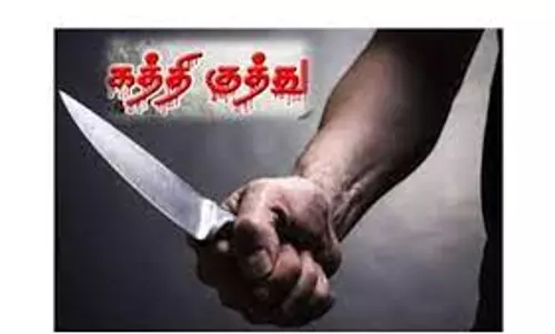 மாடு மேய்ந்த தகராறில் விவசாயிக்கு கத்தி குத்து