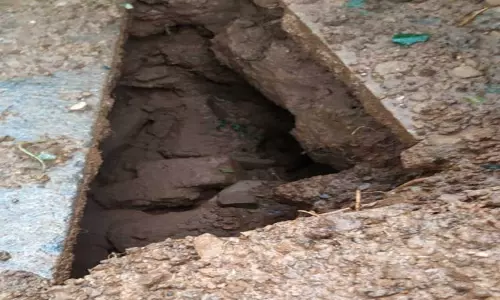 பந்தலூர் அருகே சிவன் கோவில் கருவறையில் குழி தோண்டப்பட்டு இருந்ததால் பரபரப்பு