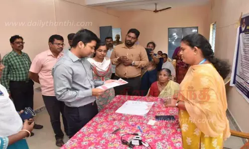 செட்டியக்காபாளையத்தில் கலெக்டர் ஆய்வு