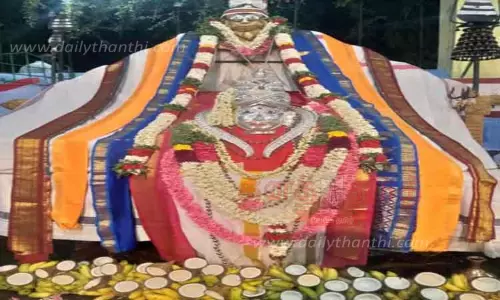 தேர்த்திருவிழாவுக்காக அந்தியூர் குருநாதசாமி கோவிலில் கொடியேற்றம்