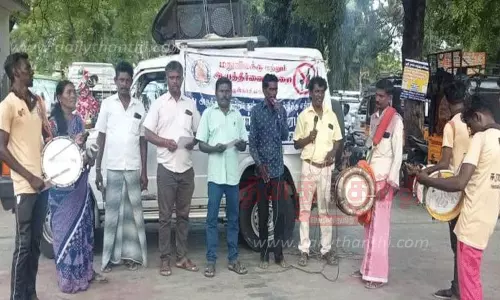 கலைநிகழ்ச்சிகள் மூலம் மது ஒழிப்பு விழிப்புணர்வு