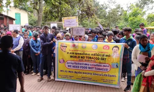 புகையிலை எதிர்ப்பு தின பேரணி