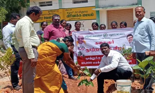 தூத்துக்குடி யூனியன் அலுவலகத்தில்மரக்கன்று நடும் நிகழ்ச்சி