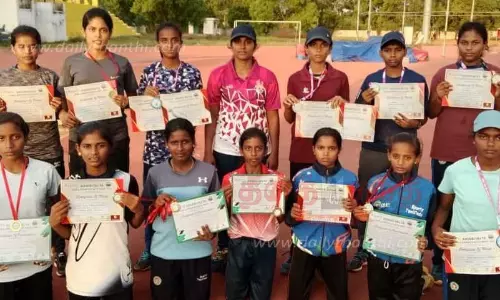 தடகள போட்டிகளில் விளையாட்டு விடுதி மாணவிகள் சாதனை