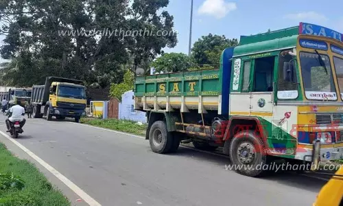 கிராவல் மண் ஏற்றி வந்த 3 லாரி பறிமுதல்