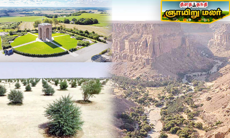 நதி, காடு, விவசாய நிலம், மலை இல்லாத நாடுகள்