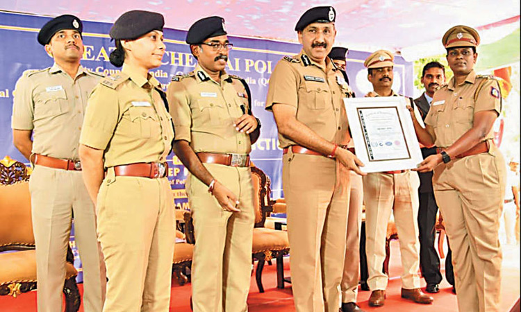 சென்னையில் 15 போலீஸ் நிலையங்களுக்கு ஐ.எஸ்.ஓ. தரச்சான்றிதழ்