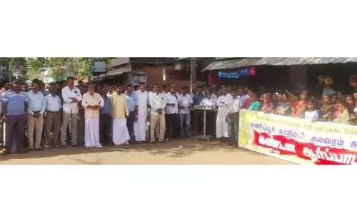 கிறிஸ்தவ ஐக்கிய பேரவையினர் ஆர்ப்பாட்டம்