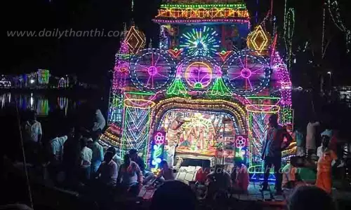 கல்யாண ராமசாமி கோவிலில் தெப்ப திருவிழா