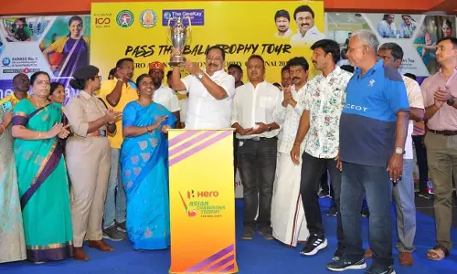 ஆசிய ஆக்கி கோப்பைக்கு அமைச்சர் ஆர்.காந்தி வரவேற்பு