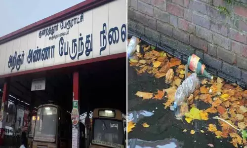 குன்றத்தூர் பஸ் நிலையத்தில் கட்டண கழிப்பிட கழிவுகளை மழைநீர் கால்வாயில் விடுவதால் தொற்றுநோய் பரவும் அபாயம்