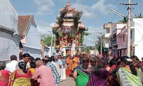 அழகிய மணவாள பெருமாள் கோவில் ஆடி பிரம்மோற்சவ தேரோட்டம்