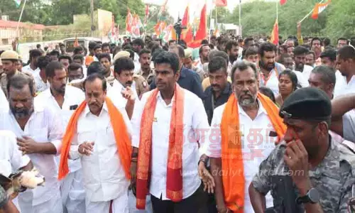 தமிழகத்தின் கடனை ரூ.7½ லட்சம் கோடியாக மாற்றியதுதான் தி.மு.க. அரசின் சாதனை சிவகங்கையில் அண்ணாமலை பேச்சு