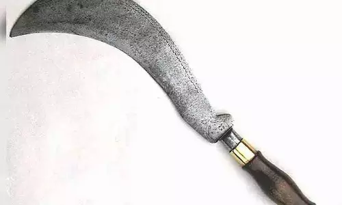 அரிவாளுடன் 2 வாலிபர்கள் சிக்கினர்