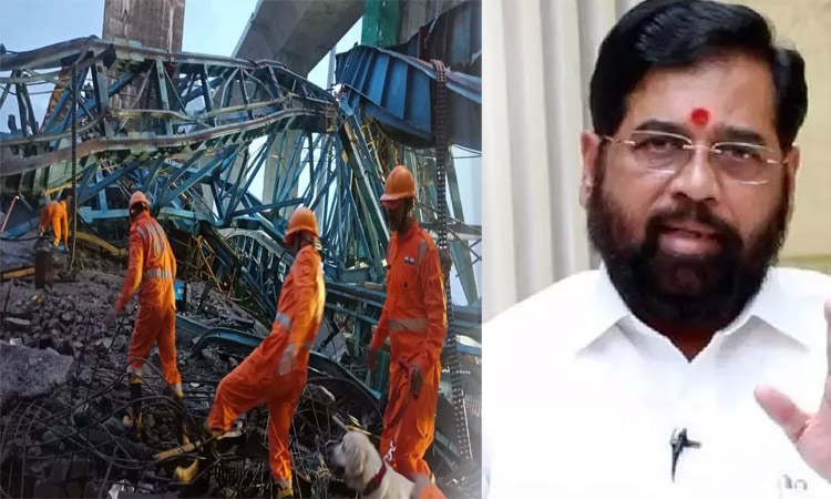 மராட்டியம் கிரேன் விபத்தில் உயிரிழந்தவர்களுக்கு தலா ரூ.5 லட்சம் நிதி: முதல்-மந்திரி ஏக்நாத் ஷிண்டே அறிவிப்பு